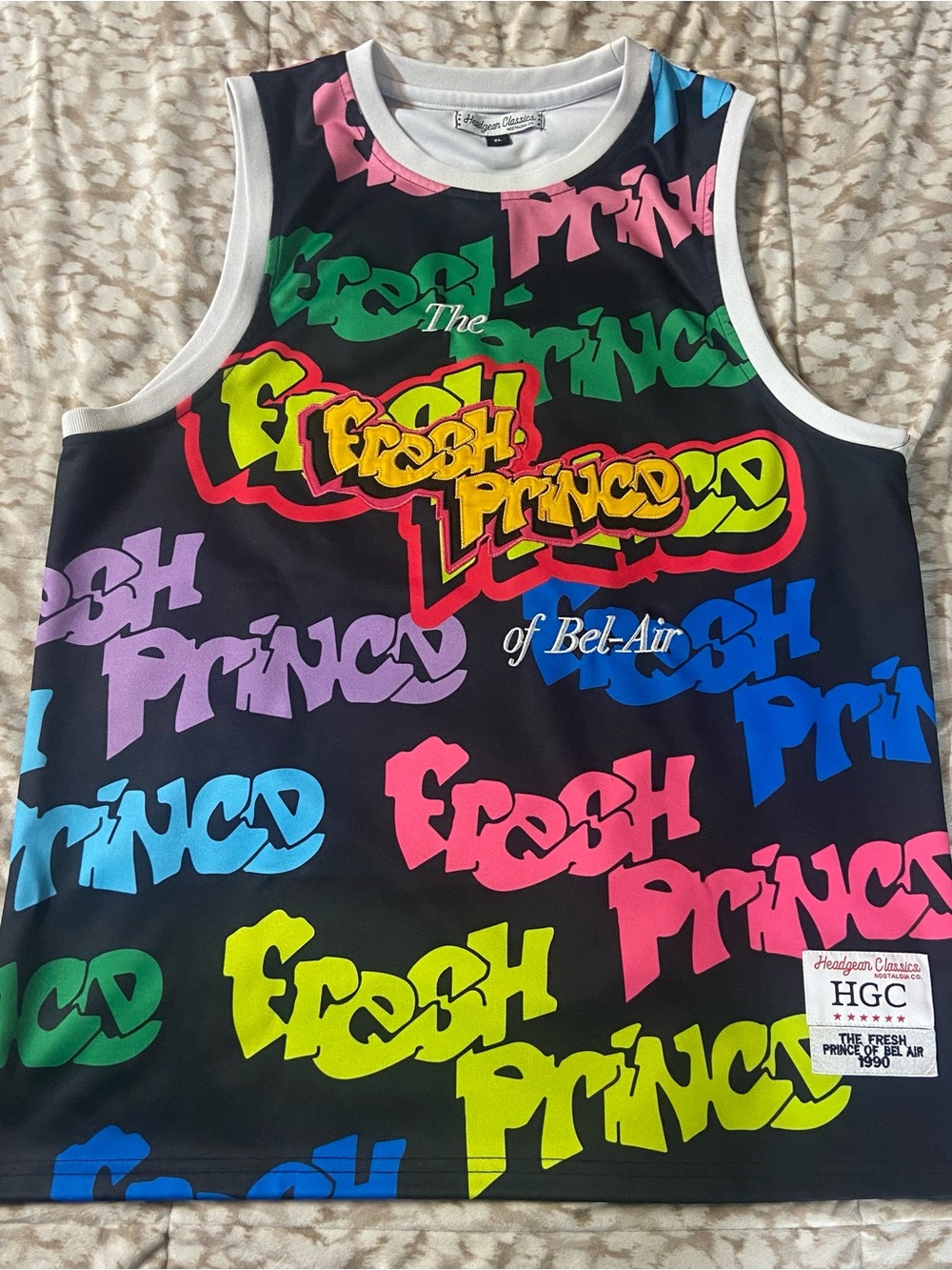 The Fresh Prince of Bell Air Will Smith Headgear Classics Basketball Jersey
